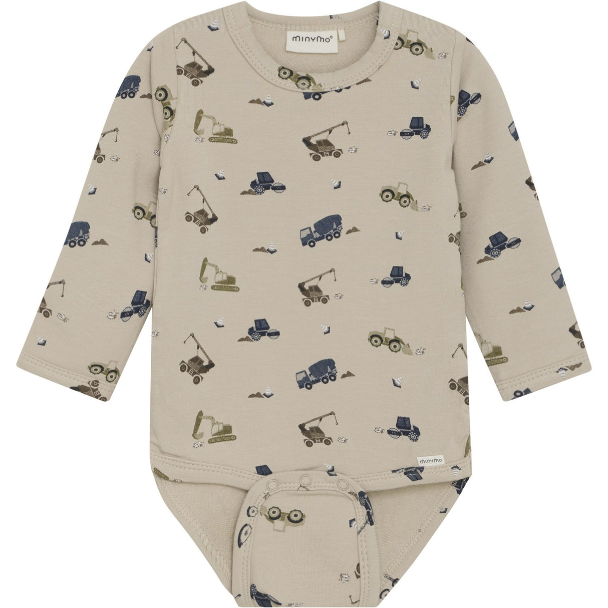 Minymo Oxford Tan Body LS AOP Sweat