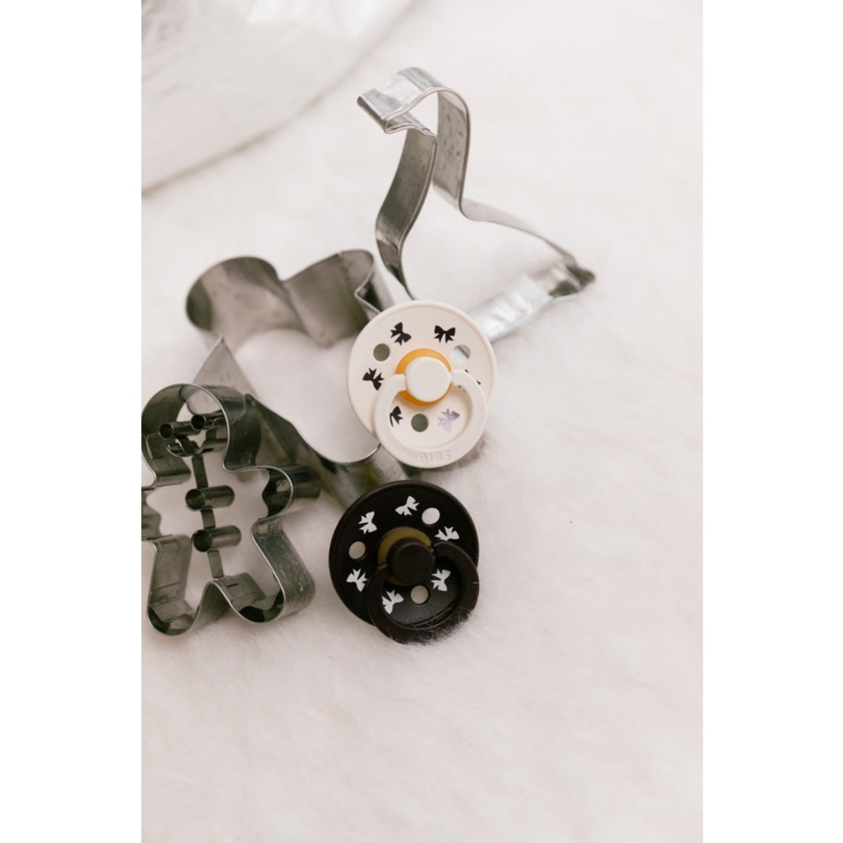 Bibs Ivory/Plum Sut Colour Holiday Sløjfe 2-Pak Latex