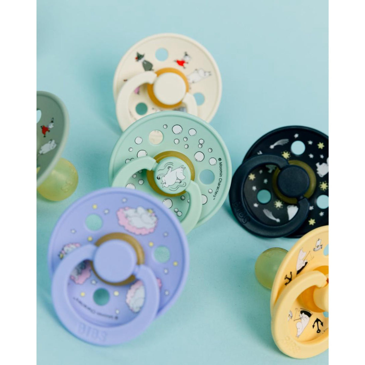 Bibs X Moomin Nordic Mint Mix Sut Colour 2-Pak Sailing Latex