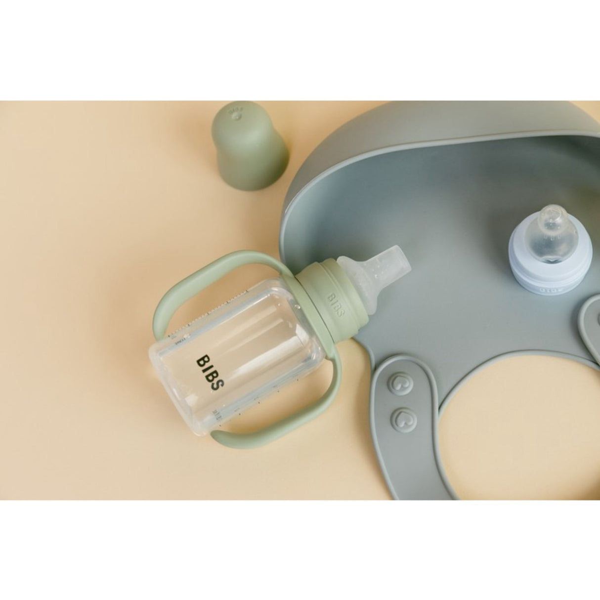 Bibs Sage Baby Sippy Flaske Spout Round Silikone Slow Flow