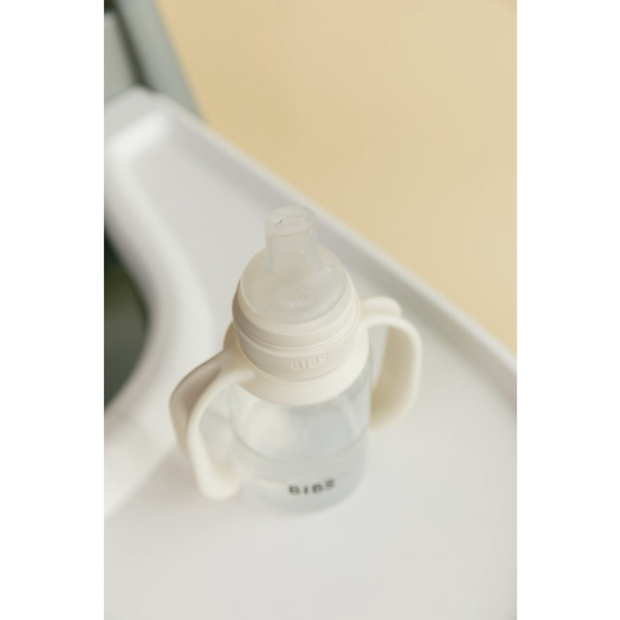 Bibs Ivory Baby Sippy Flaske Spout Round Silikone Slow Flow