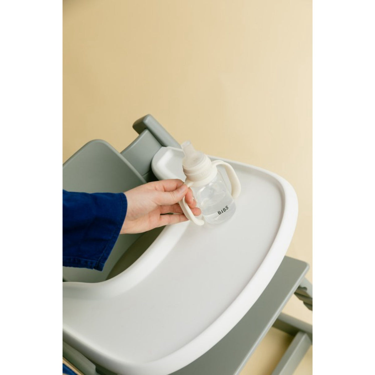 Bibs Ivory Baby Sippy Flaske Spout Round Silikone Slow Flow