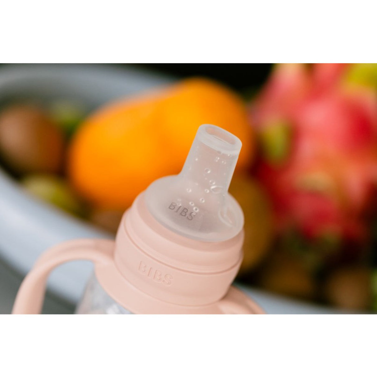 Bibs Blush Baby Sippy Flaske Spout Round Silikone Slow Flow