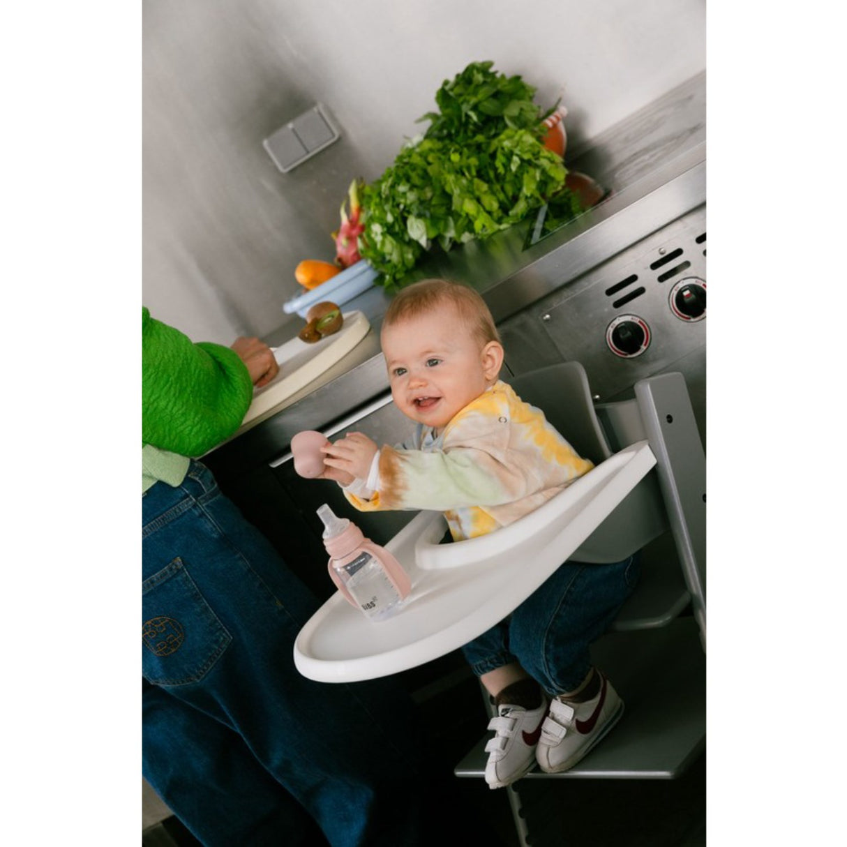 Bibs Blush Baby Sippy Flaske Spout Round Silikone Slow Flow