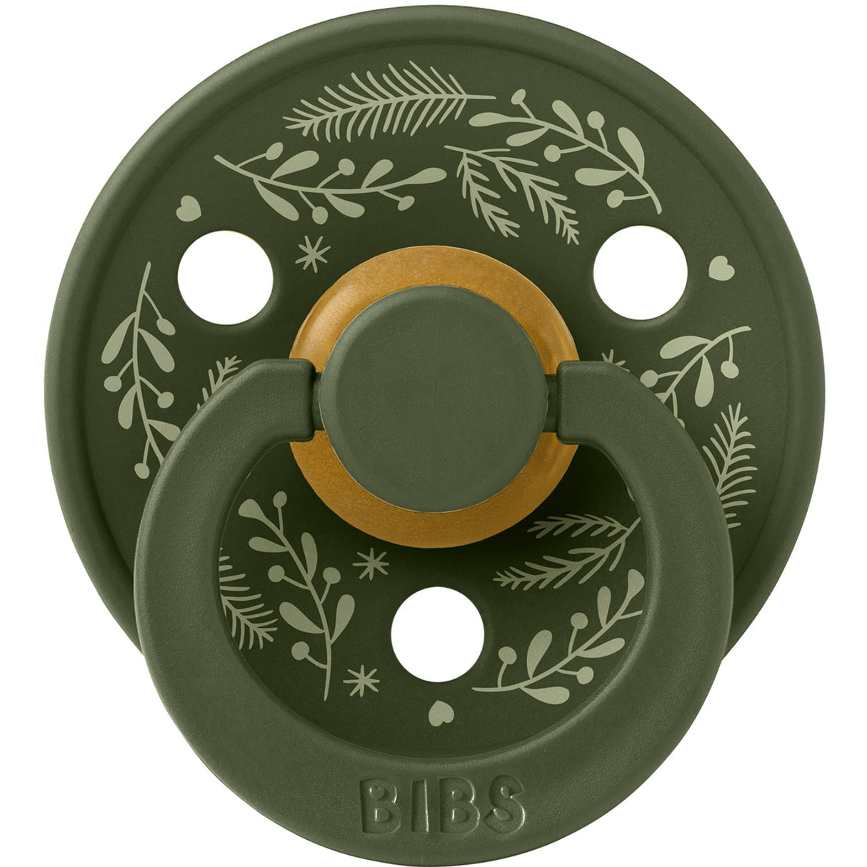 Bibs Sage/Hunter Green Sut Colour Holiday Leaf 2-Pak Latex