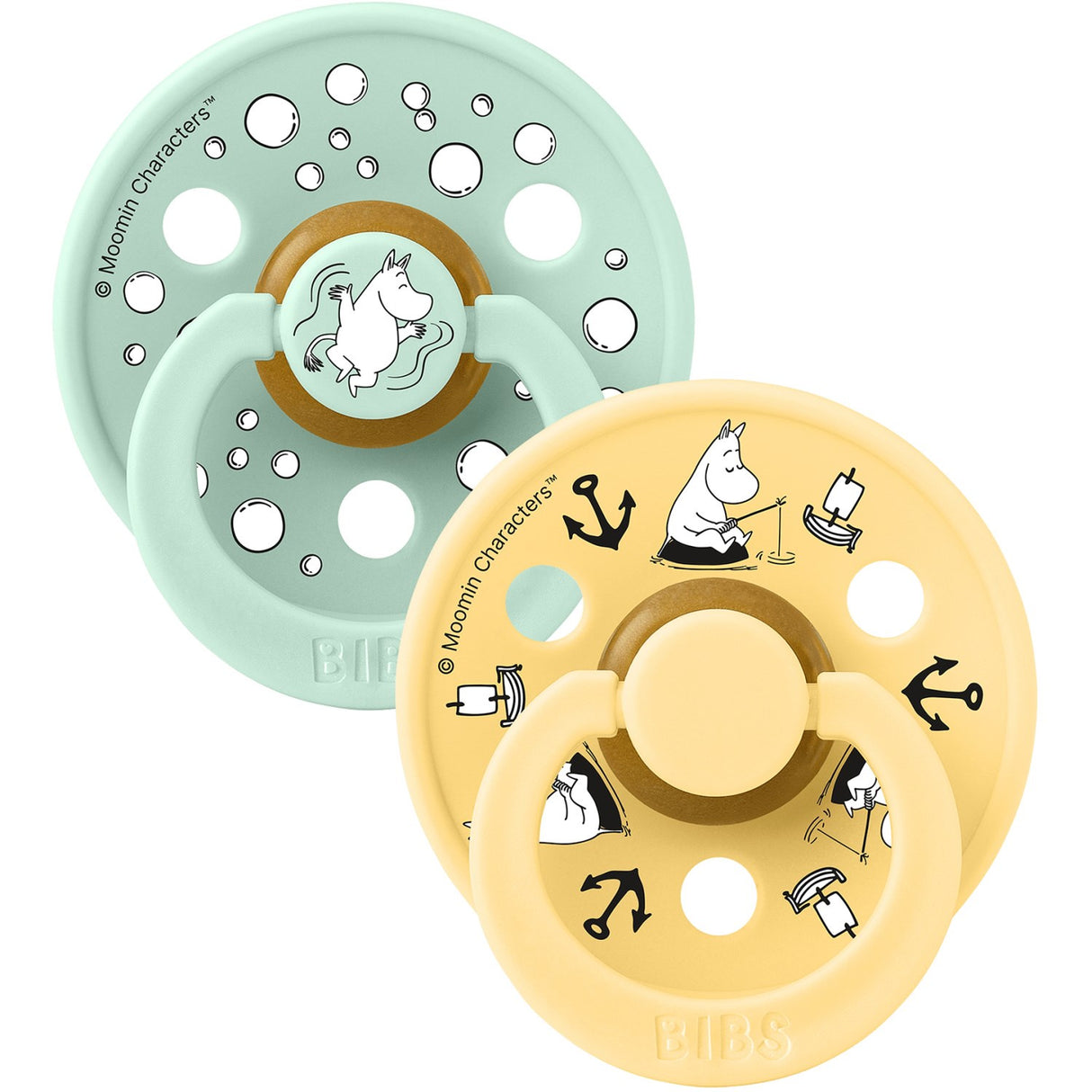 Bibs X Moomin Nordic Mint Mix Sut Colour 2-Pak Sailing Latex