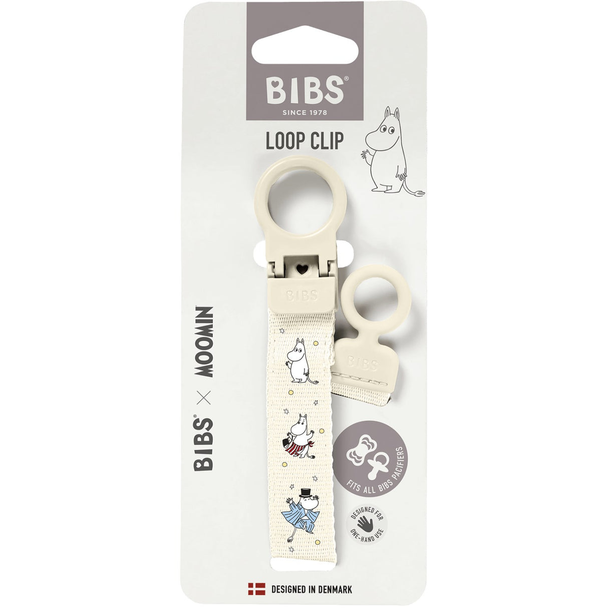 Bibs X Moomin Ivory Sut Clip Loop