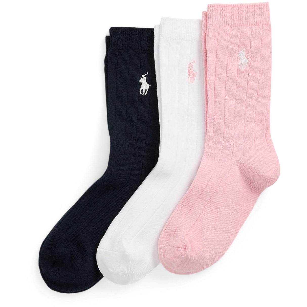 Polo Ralph Lauren Multi Girl Crew Strømpe 3-Pak