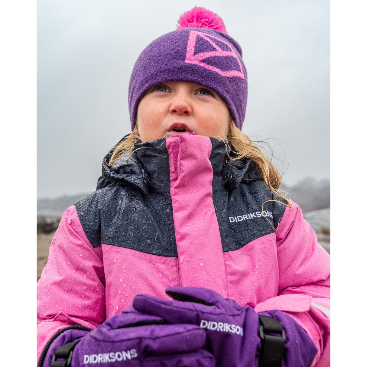 Didriksons Sweet Pink Skare Kids Sæt