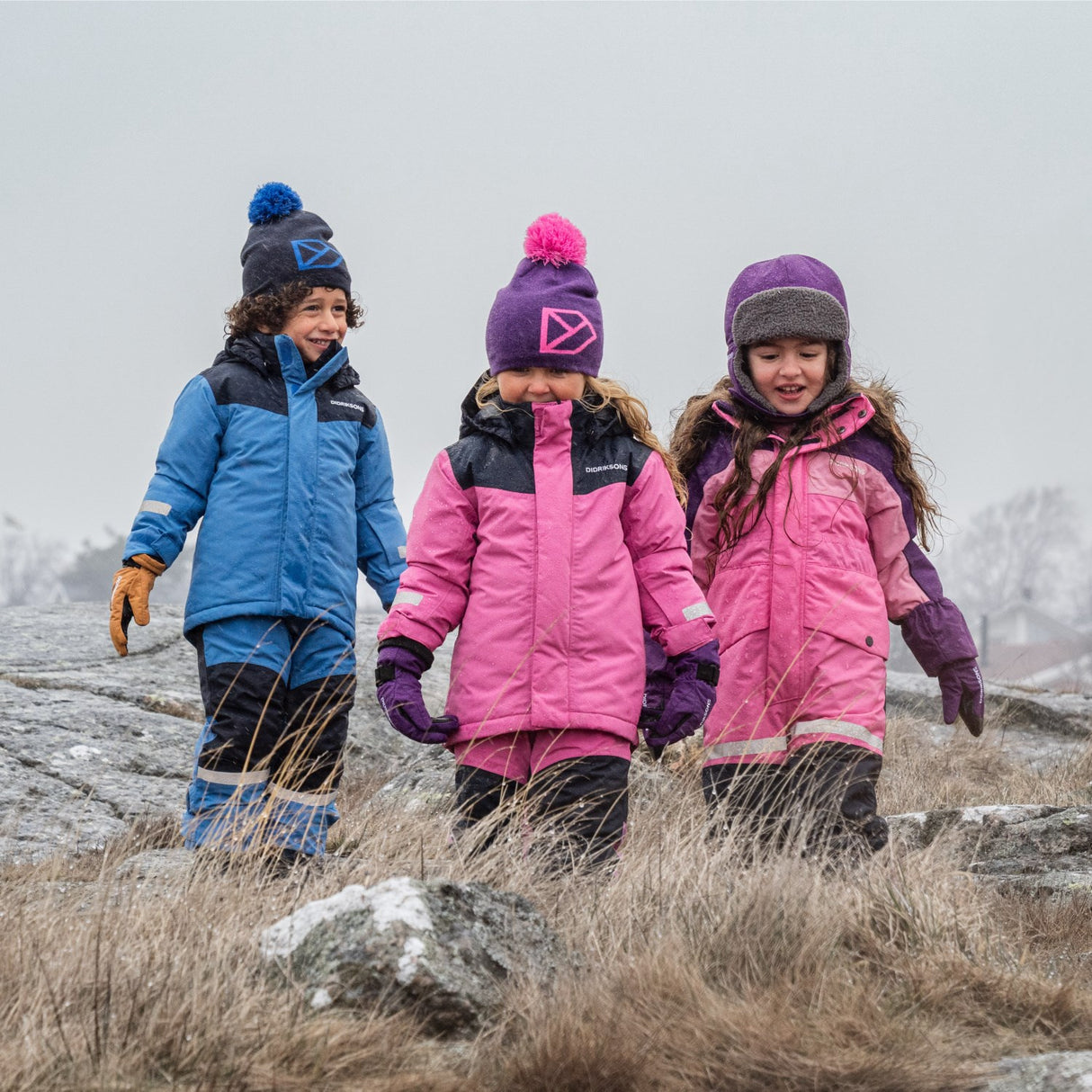 Didriksons Sweet Pink Skare Kids Sæt