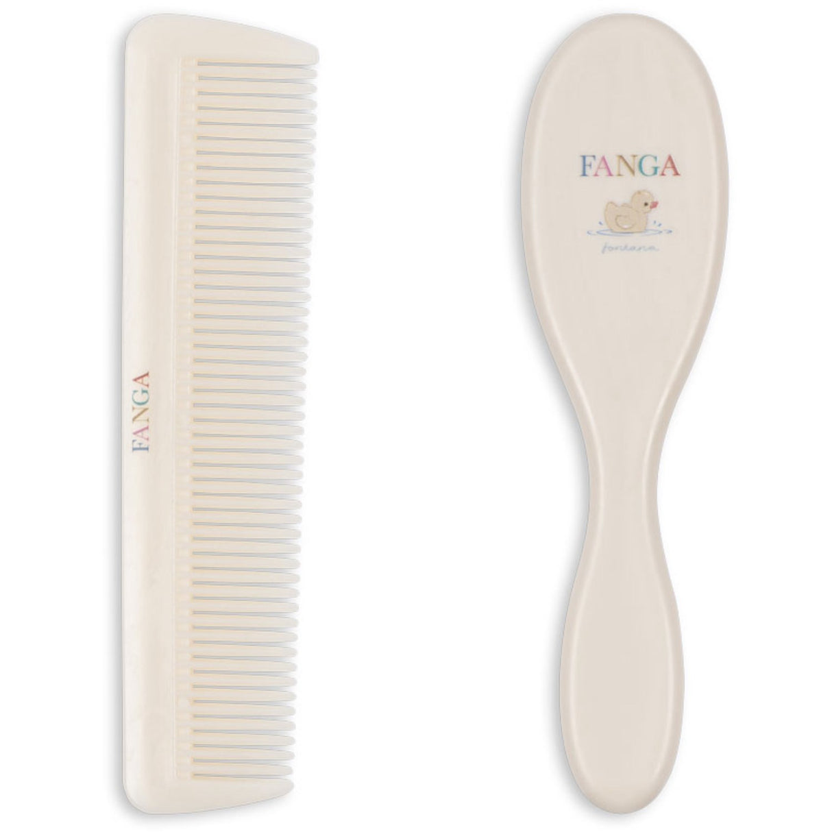Konges Sløjd Fanga Beige Baby Hairbrush Sæt