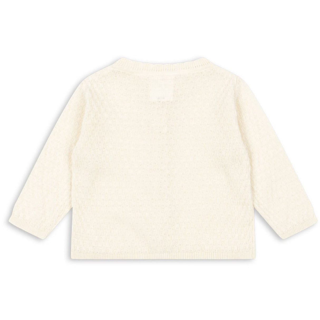 Konges Sløjd Fanga Fontana Antique White Venti Pointelle Cardigan GOTS