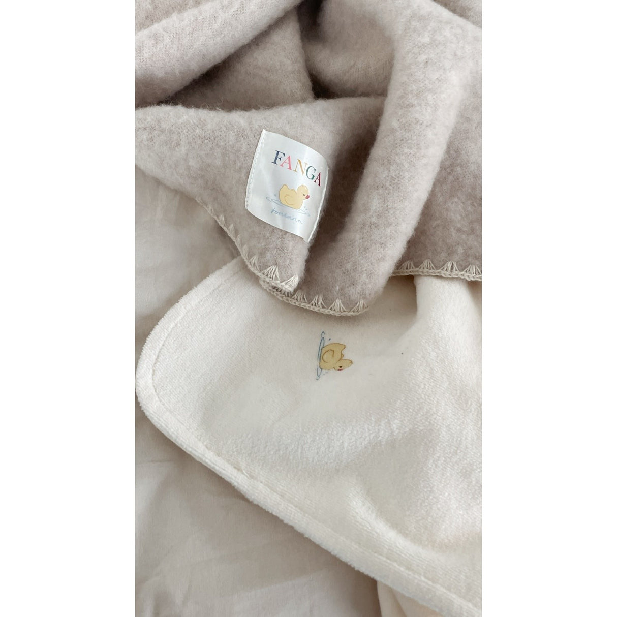Konges Sløjd Fanga Fontana Antique White Elu Baby Tæppe GOTS