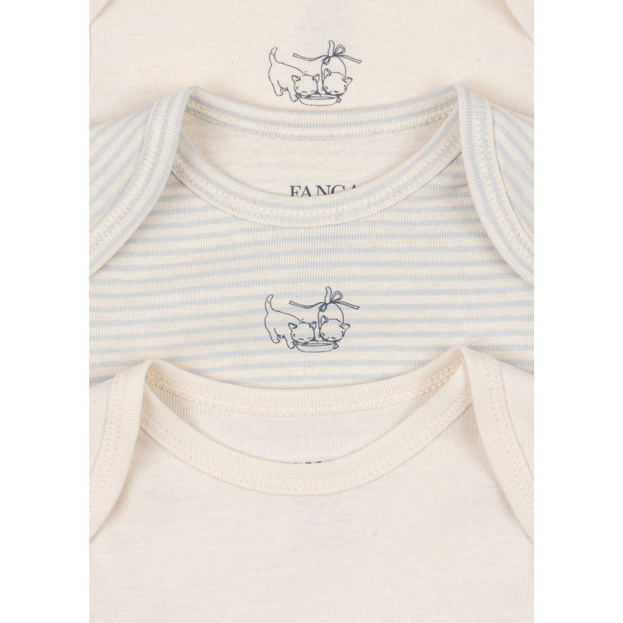 Konges Sløjd Fanga Fontana Blue Mix Fio Stripe 3 Pak Ls Body OCS