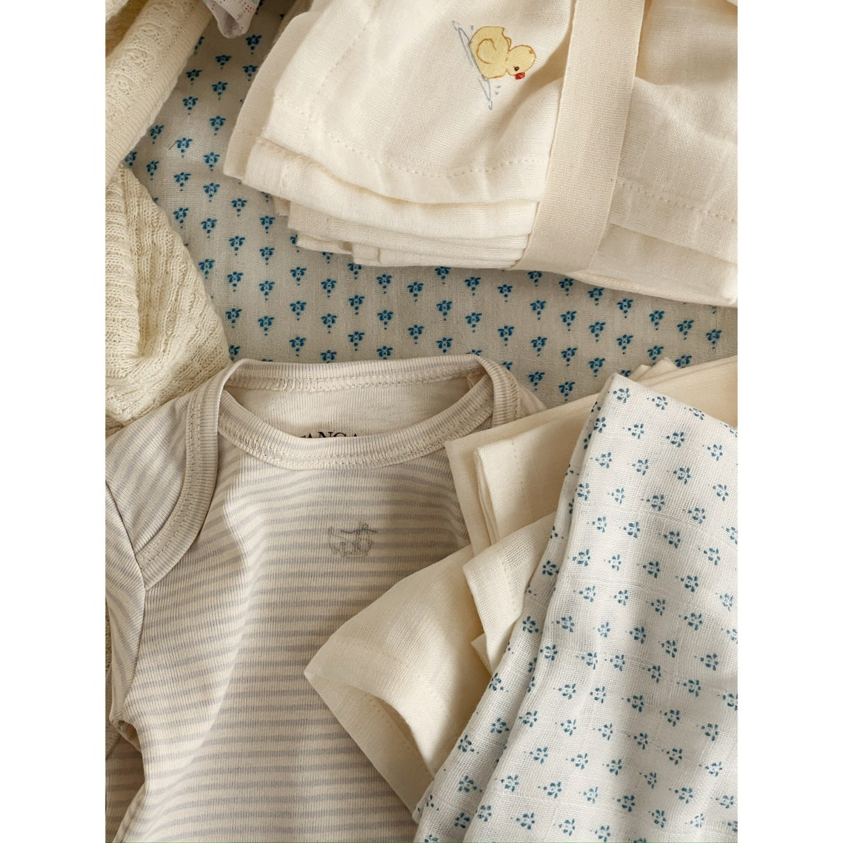 Konges Sløjd Fanga Fontana Antique White Nuvoli 10 Pak Muslin Cloth GOTS