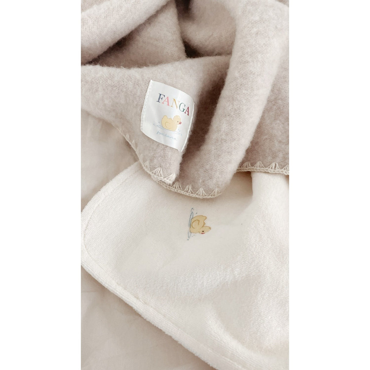 Konges Sløjd Fanga Fontana Oatmeal Melange Erba Uld Fleece Baby Tæppe