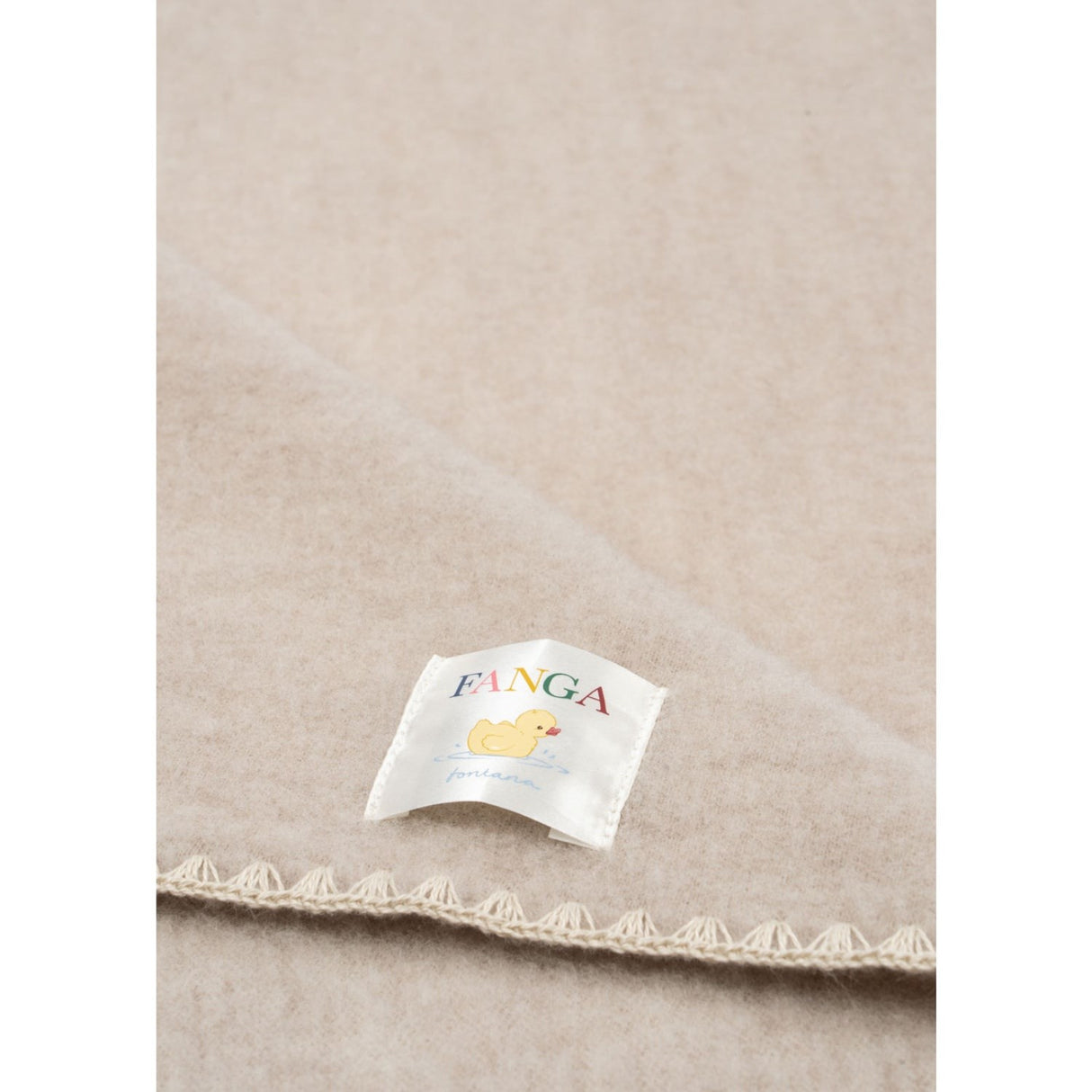 Konges Sløjd Fanga Fontana Oatmeal Melange Erba Uld Fleece Baby Tæppe
