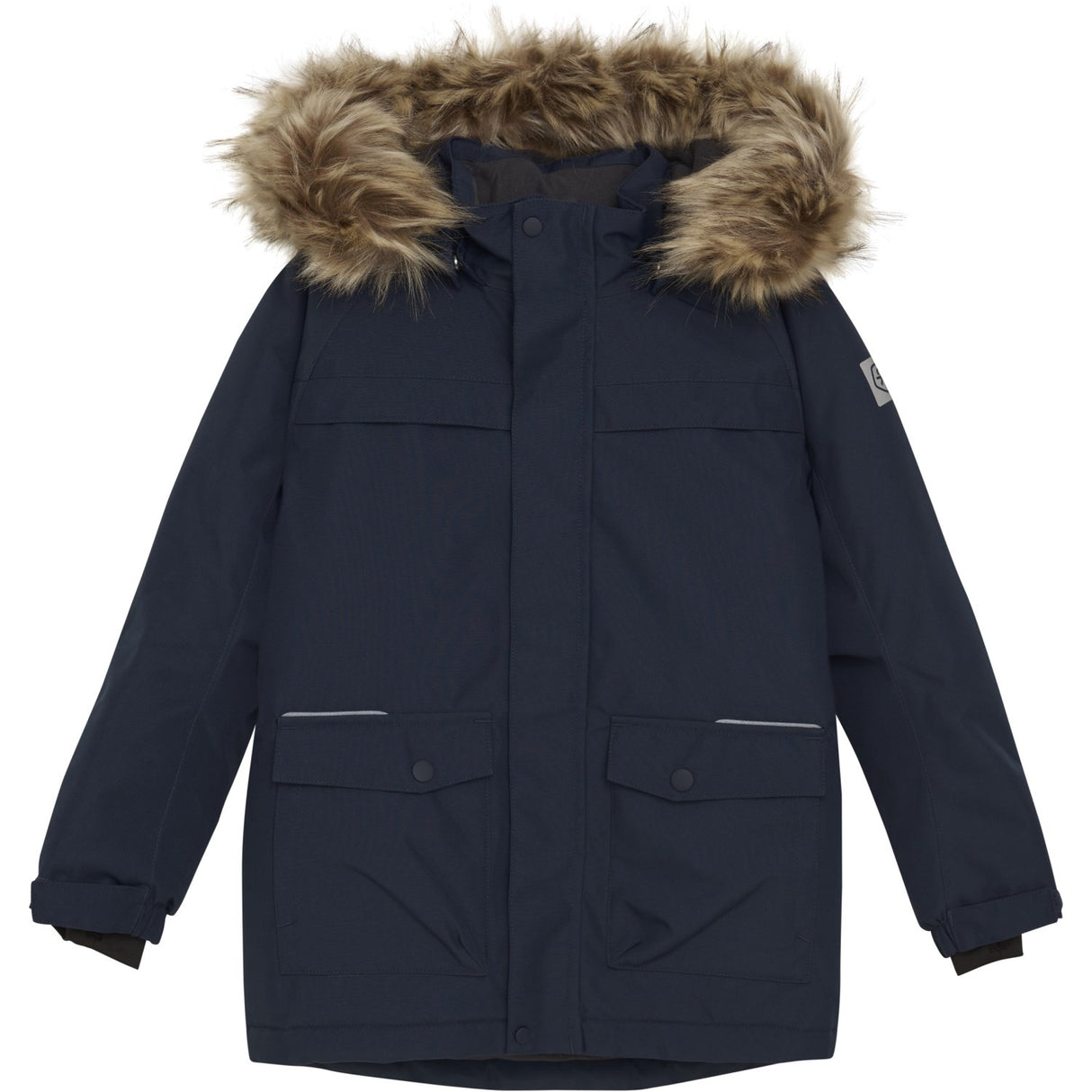 Color Kids Total Eclipse Parka W. Fake Pels