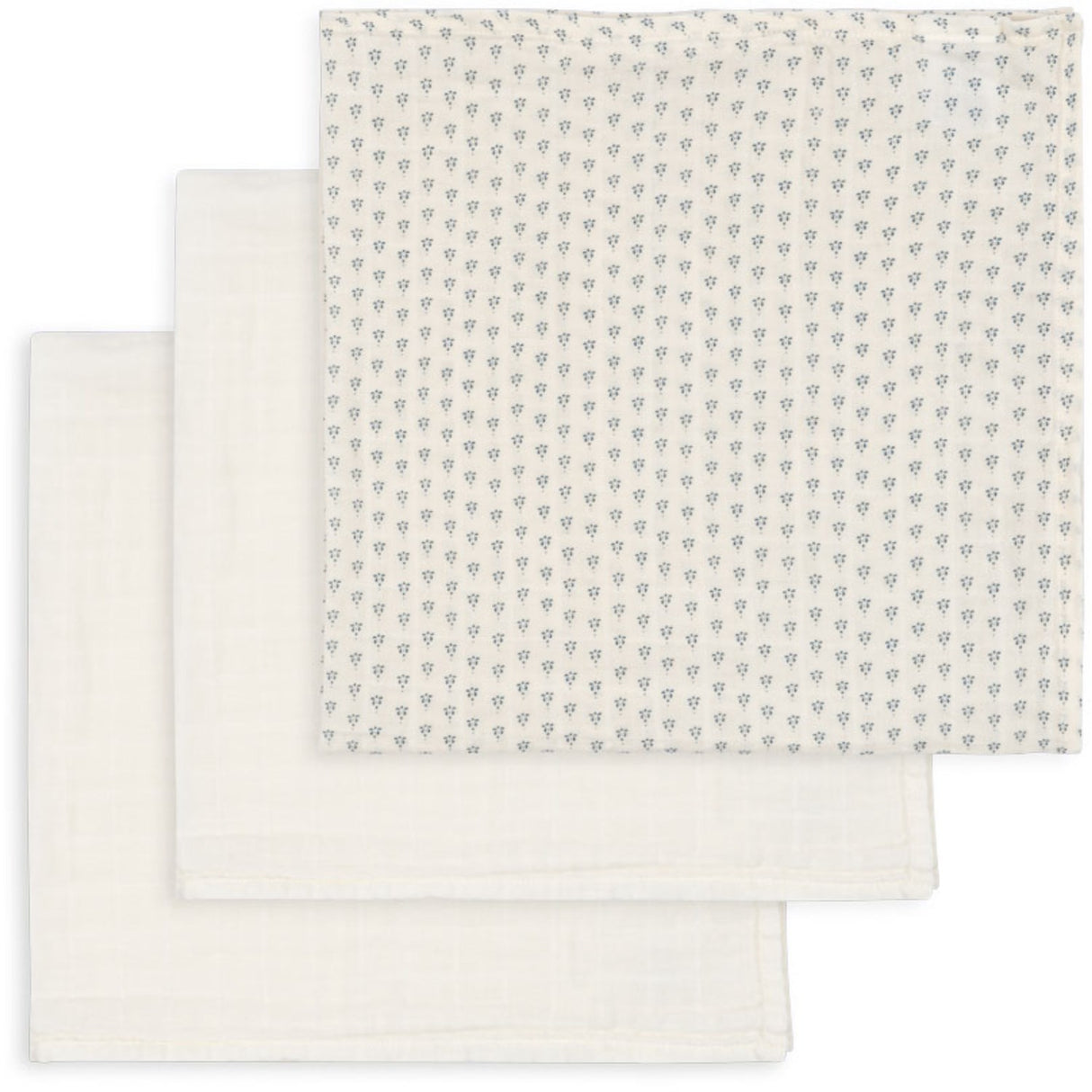 Konges Sløjd Fanga Punto Blu Bellini 3 Pak Muslin Cloth GOTS