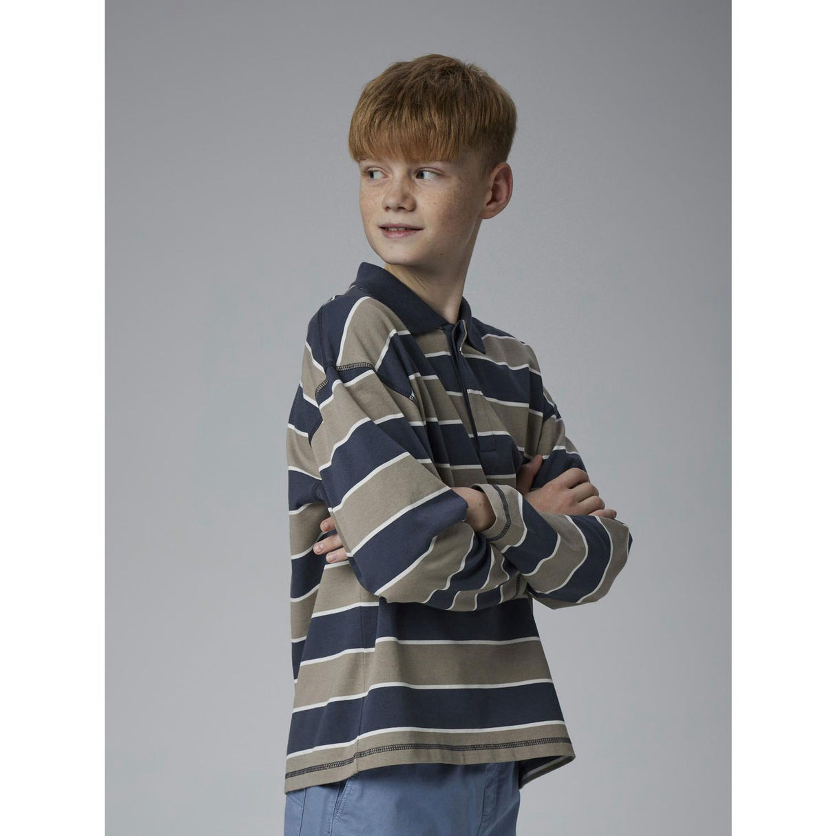 Name It Roasted Cashew Nkmollie Ls Rlx Polo Bf