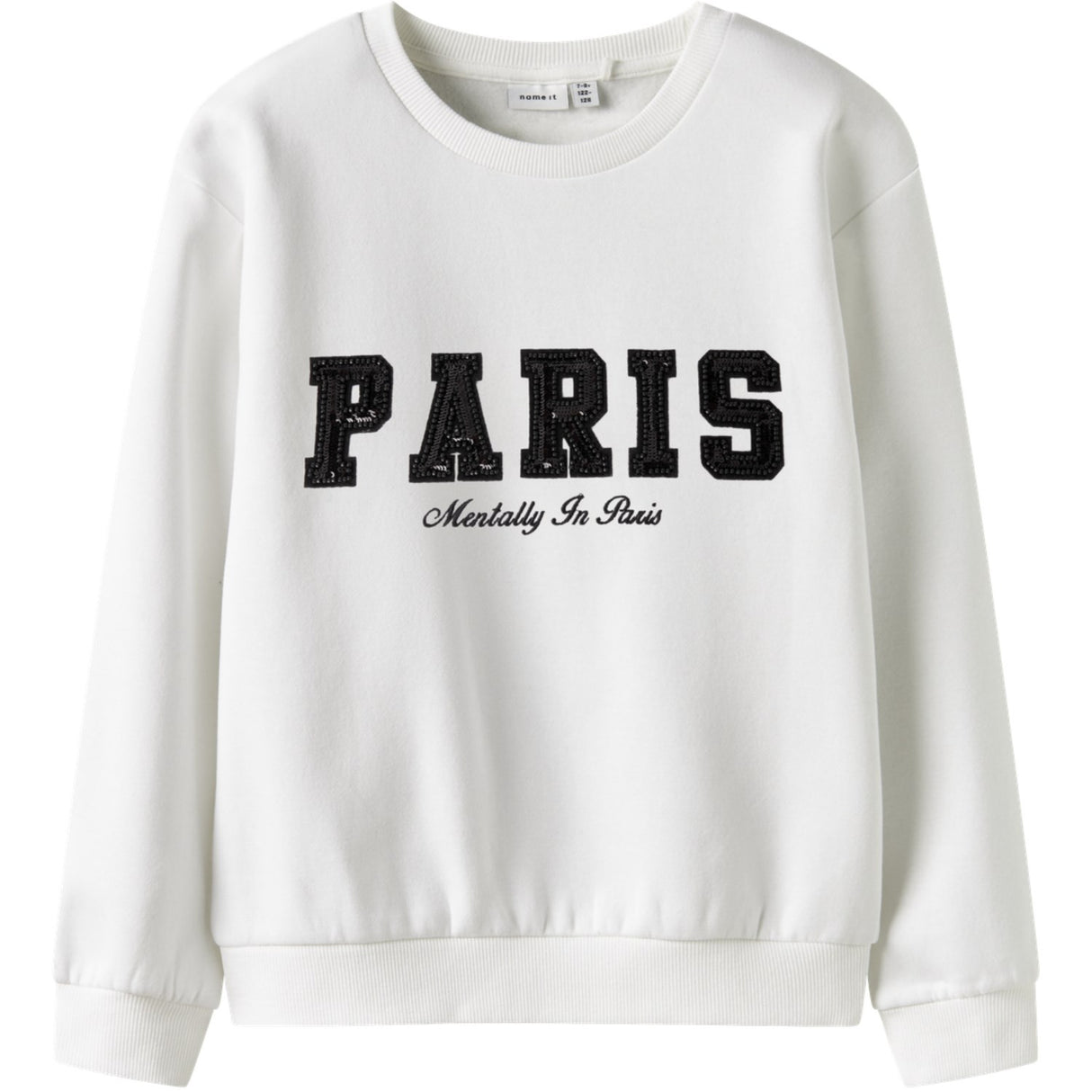 Name It Bright White Nkfretta Ls Nreg Sweat Box Bru