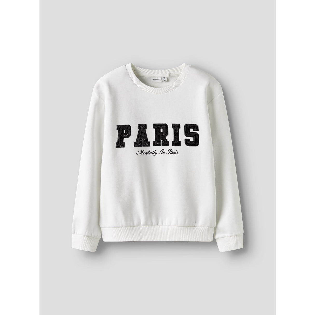 Name It Bright White Nkfretta Ls Nreg Sweat Box Bru