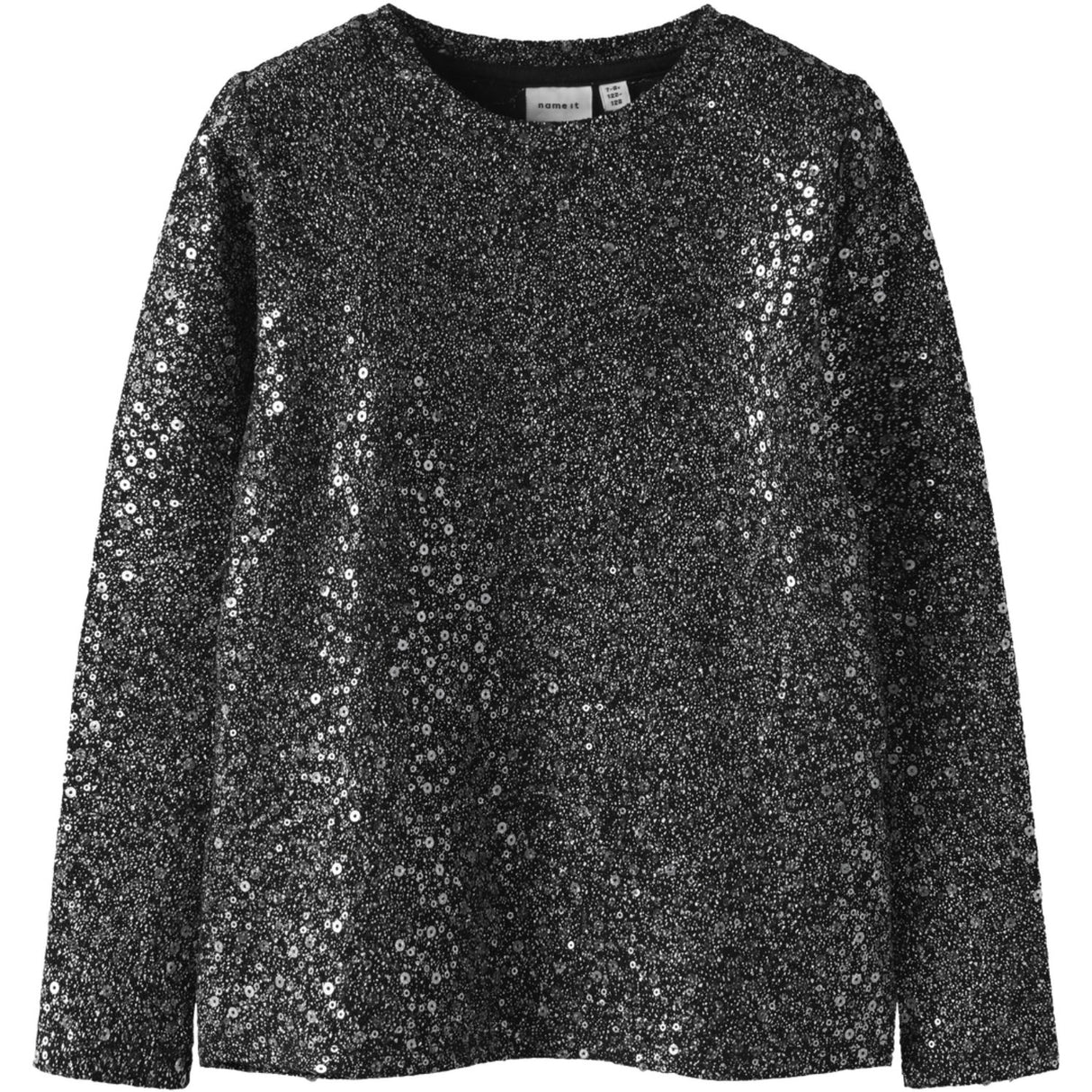 Name It Black Nkfsura Ls Top