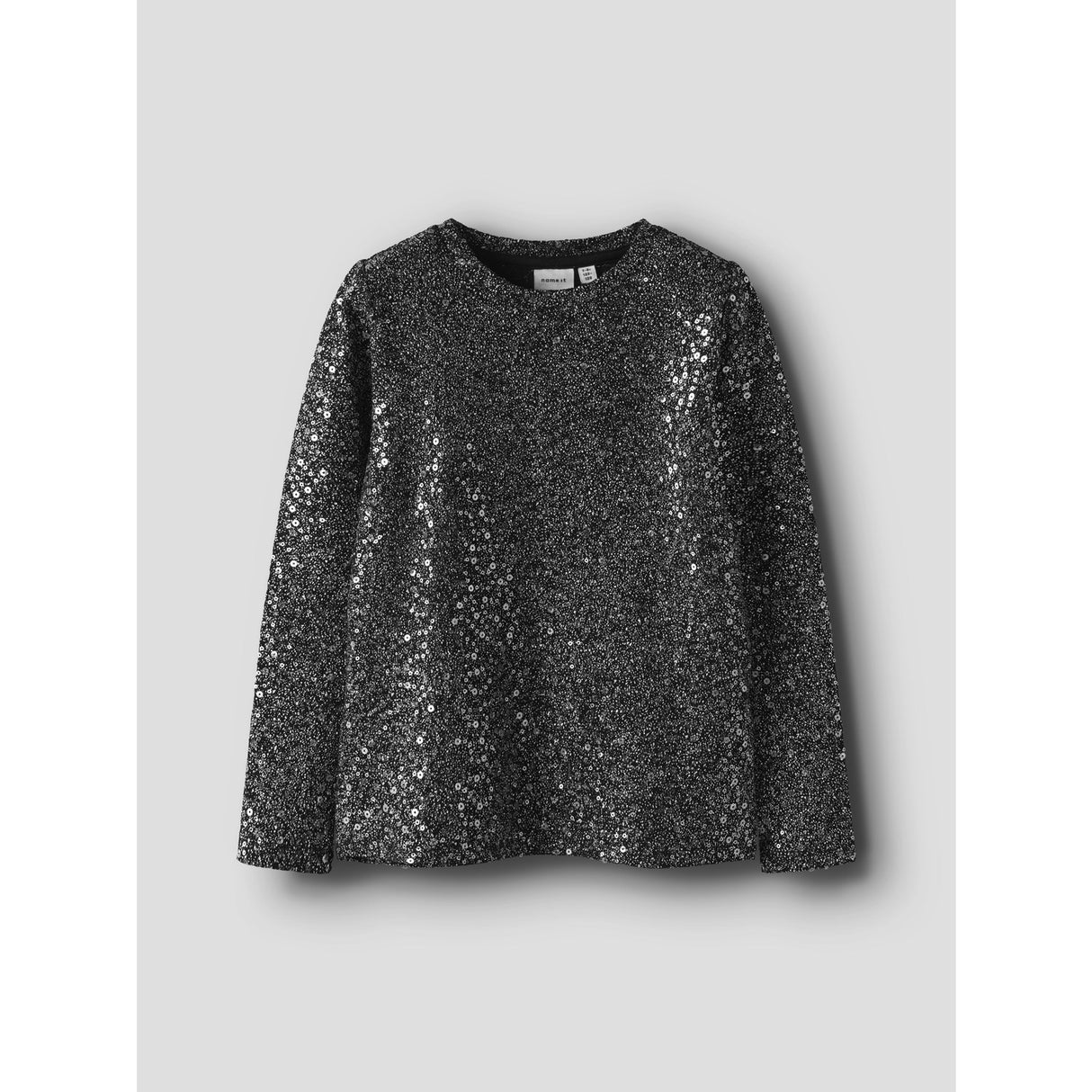 Name It Black Nkfsura Ls Top