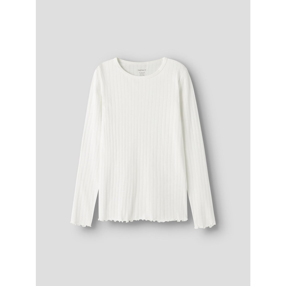 Name It Cloud Dancer Nkfvibse Ls Slim Top