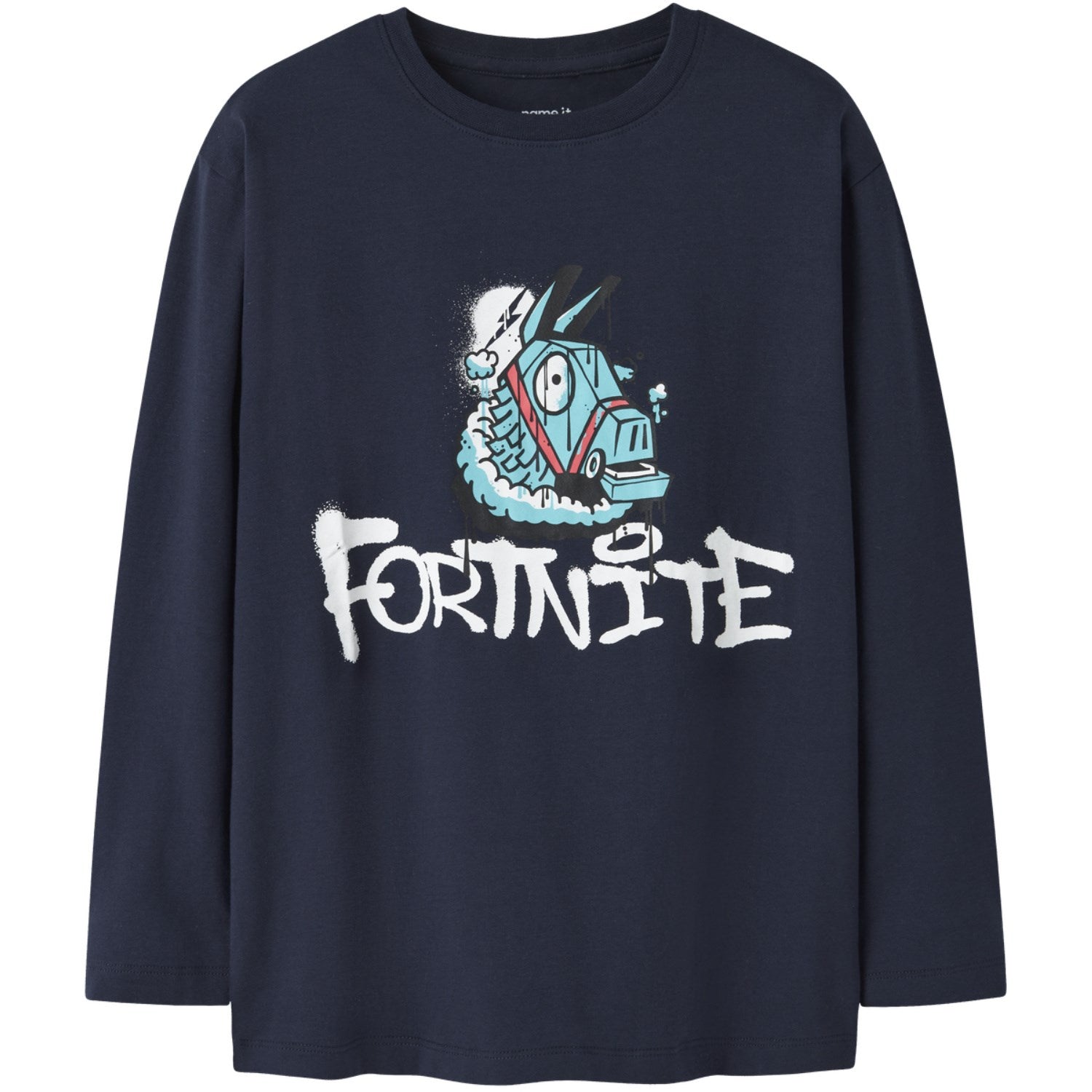 Maglietta Maniche Lunghe Name It Fortnite Per Bambini E Ragazzi – Top Box BFU, Girocollo, Casual