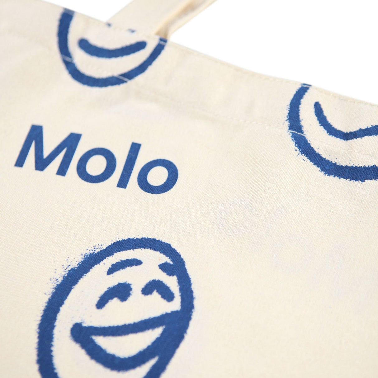 Molo Blue Smile Shopping Taske