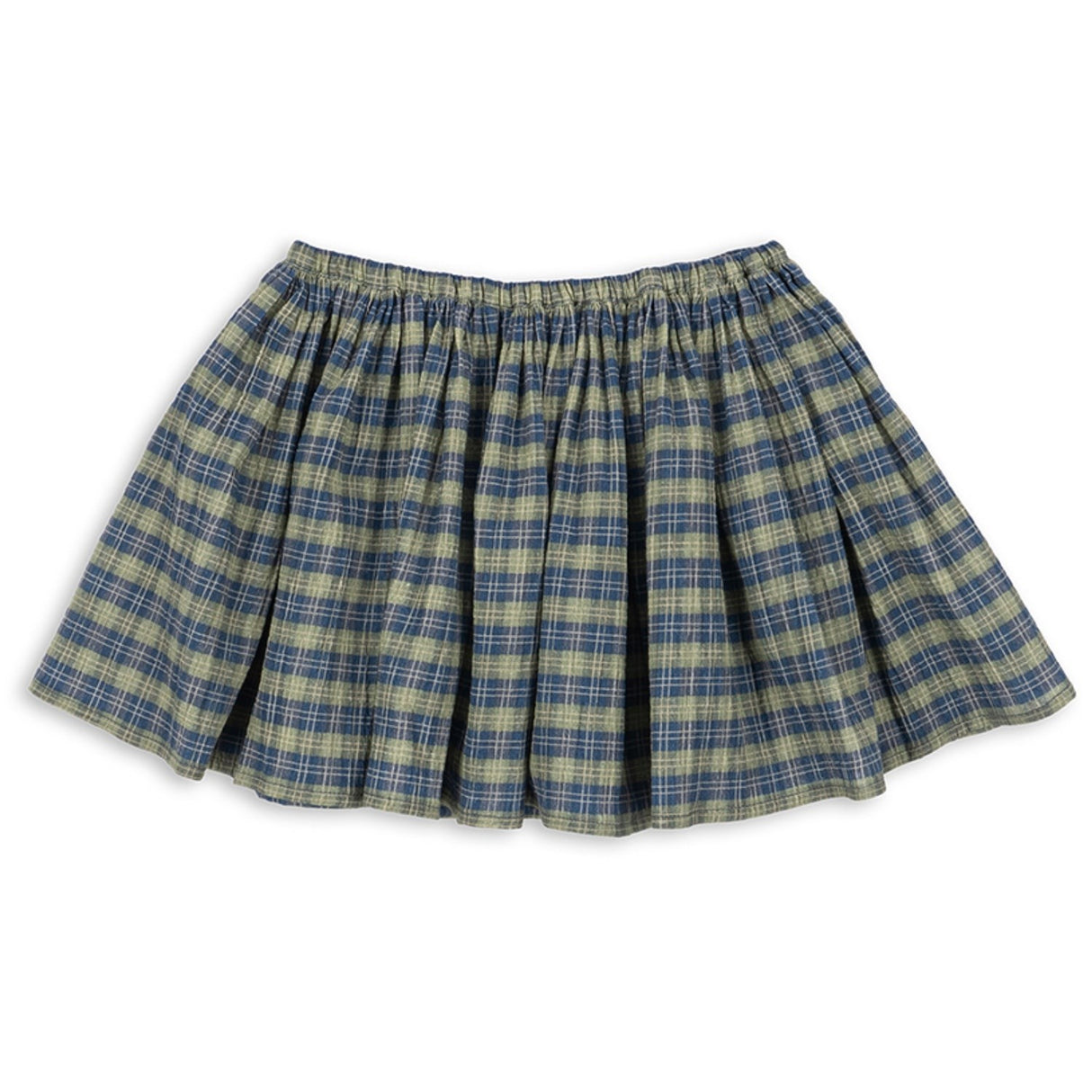 Konges Sløjd Laurel Blue Check Terre Nederdel GOTS