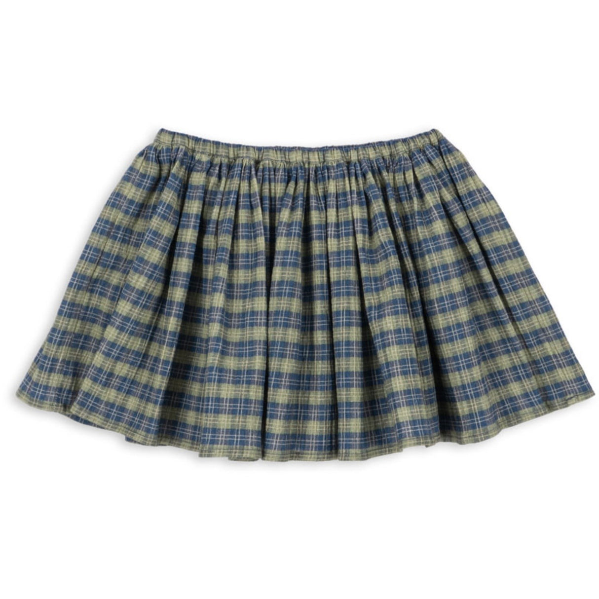 Konges Sløjd Laurel Blue Check Terre Nederdel GOTS