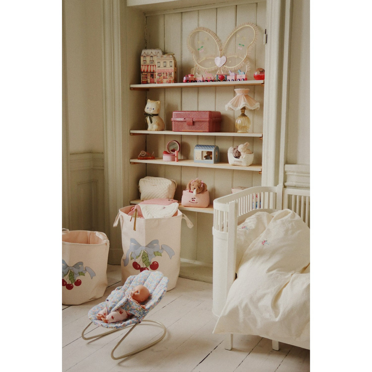 Konges Sløjd Cherry Legetøj Opbevaring Bags Sæt