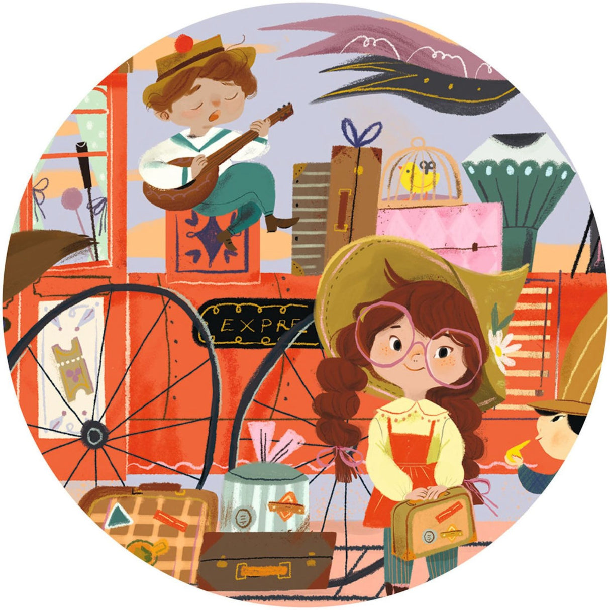 Djeco Silhuetpuslespil, Mia'S Rejse - 36 Brikker