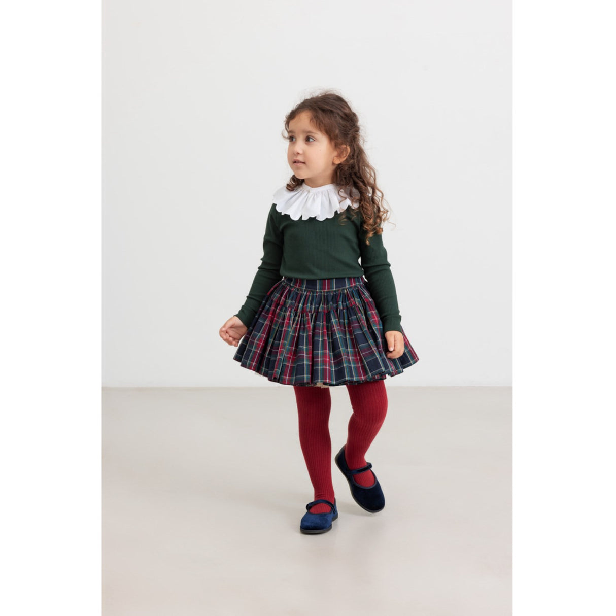 MarMar Modal Dark Leaf Plain Bluse