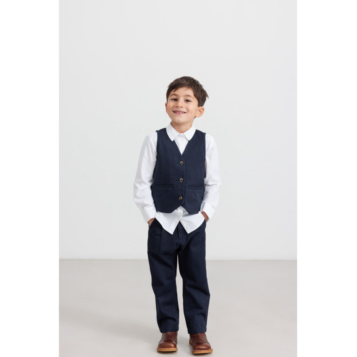 MarMar Herringbone Twill Pilot Navy Piper Bukser