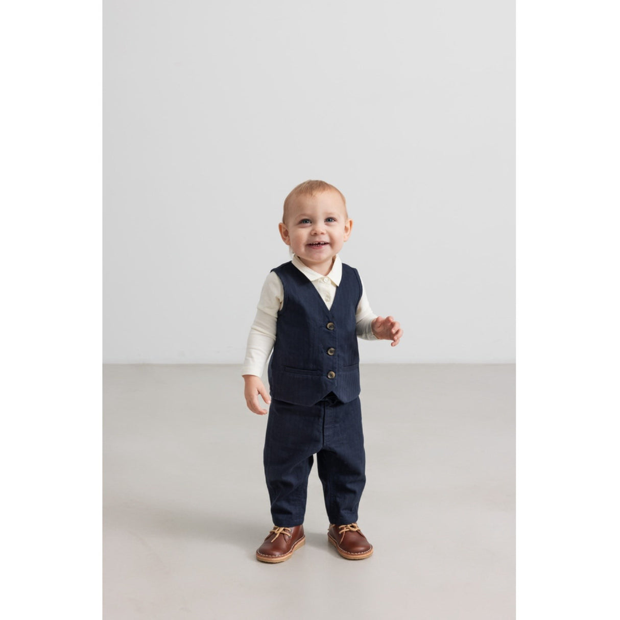 MarMar Herringbone Twill Pilot Navy Polle Bukser