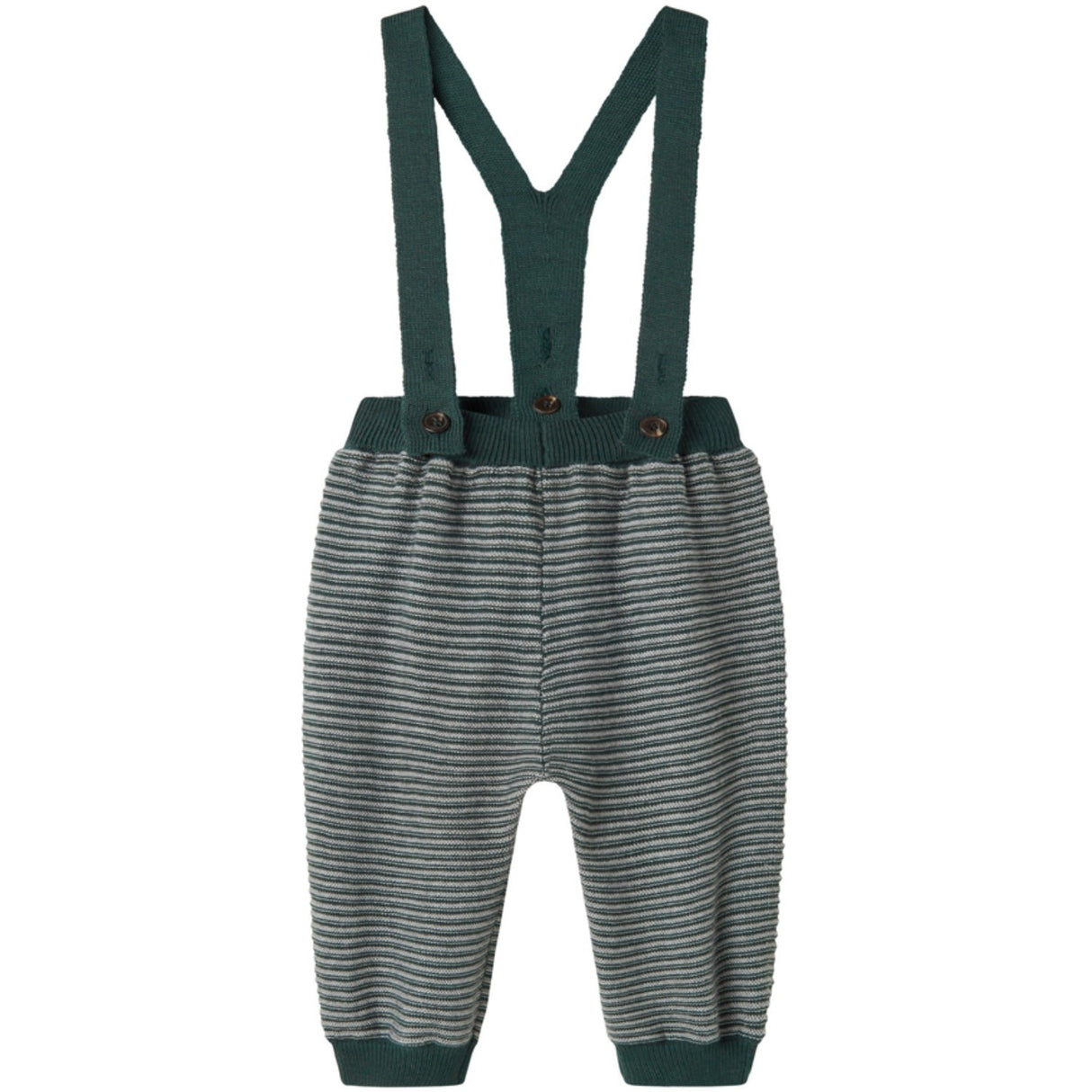 MarMar Cotton Rayon Knit Stripe Dark Leaf Stripe Perrin Bukser