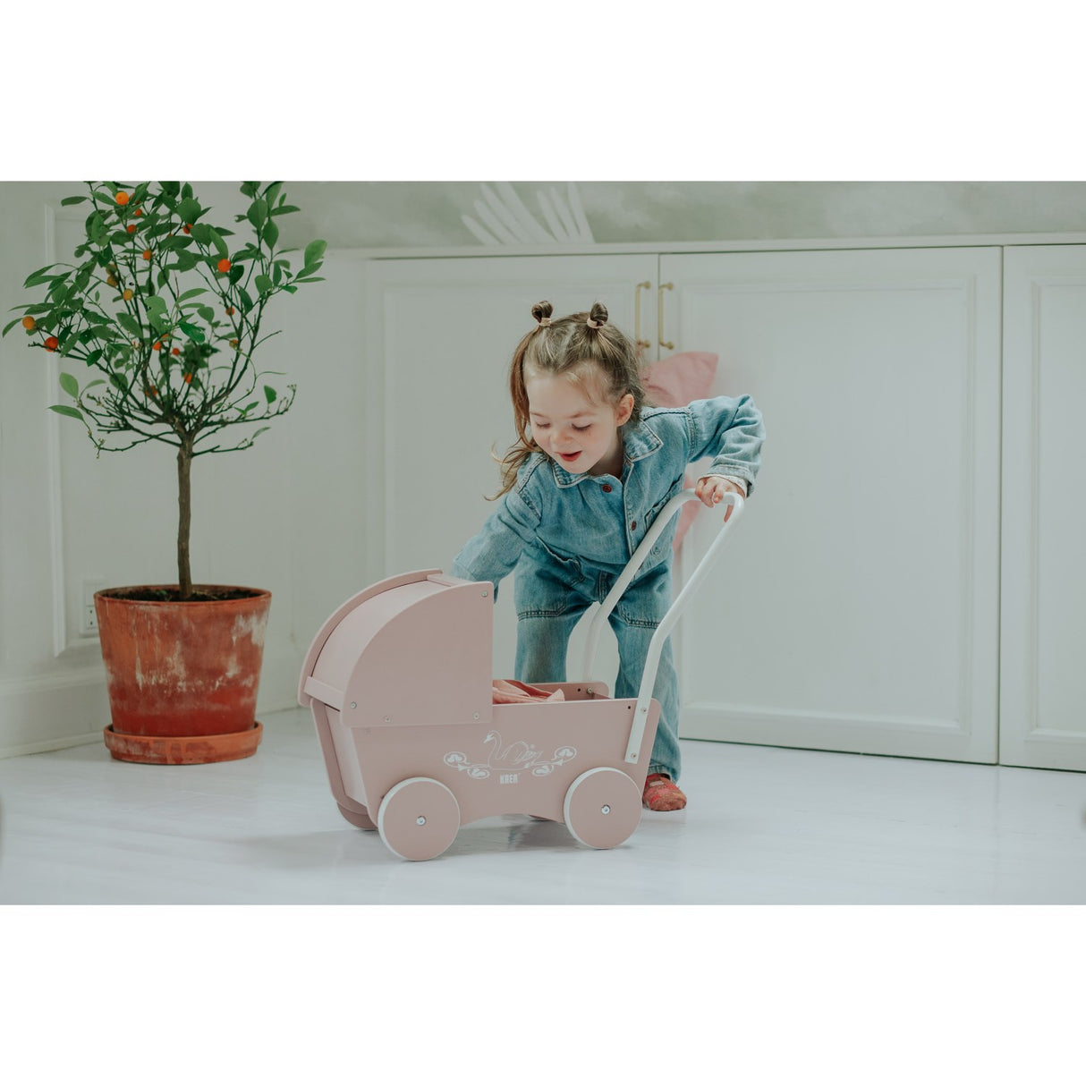 KREA® Dukkevogn Rose