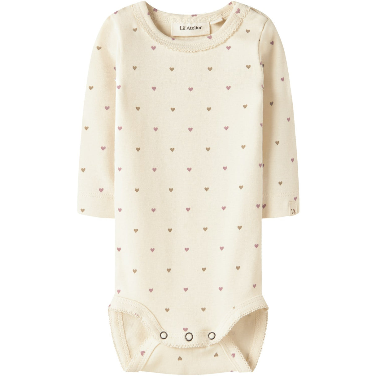 Lil'Atelier Turtledove Heart Nbflalo Tig Ls Slim Body Lil