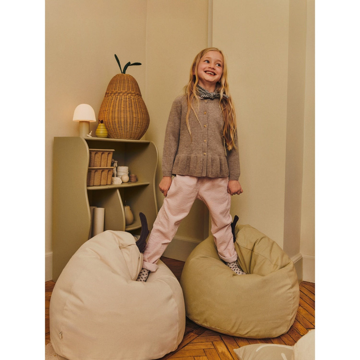 Ferm Living Elm Green Pear Sækkestol