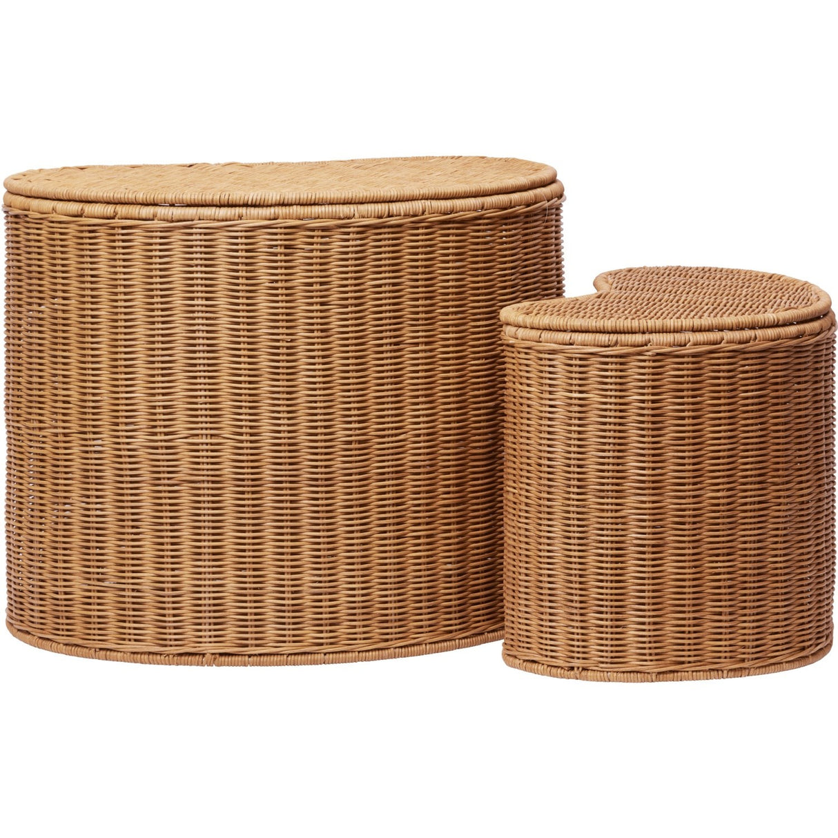 Ferm Living Natural Willora Flettet Opbevaring 2-Pak
