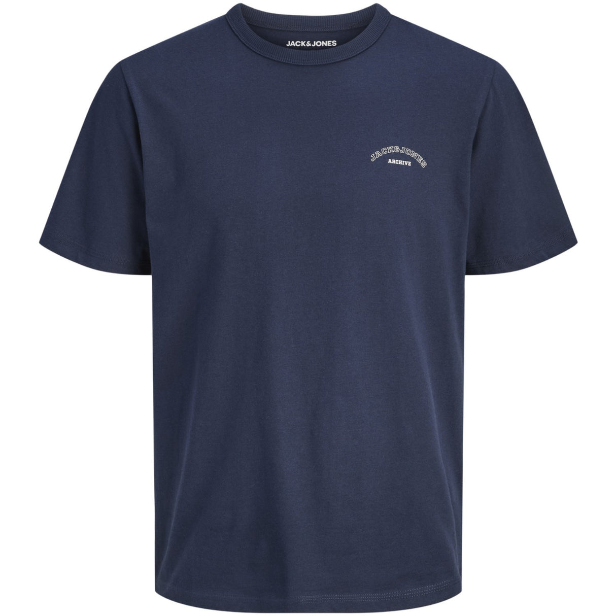 Jack & Jones Junior Navy Blazer Jjcollege Logo Tee Ss Crew Neck Jnr