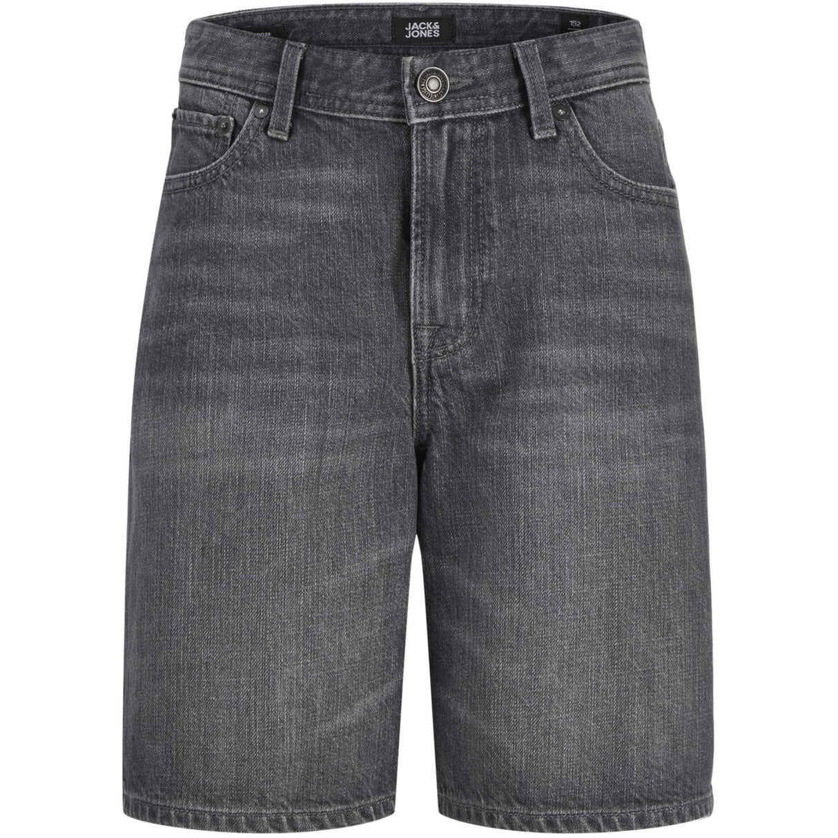 Jack & Jones Junior Grey Denim Grey Option Jjitony Jjoriginal Shorts Akm 280 Jnr