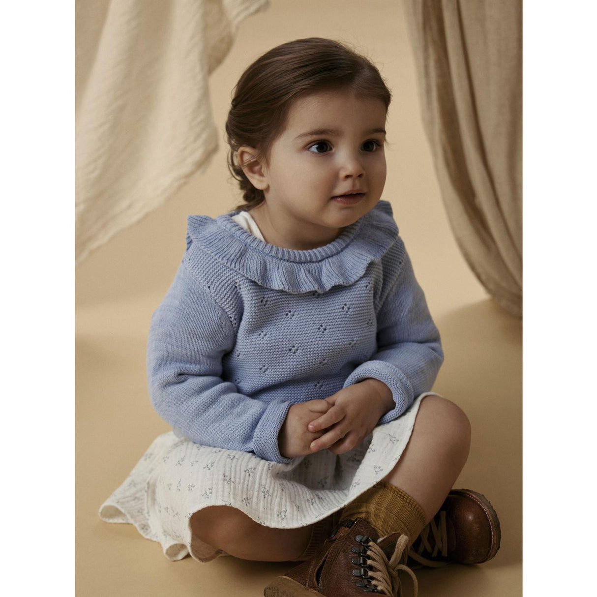 Lil'Atelier Zen Blue Nmflaguna Ls Strik Lil Noos