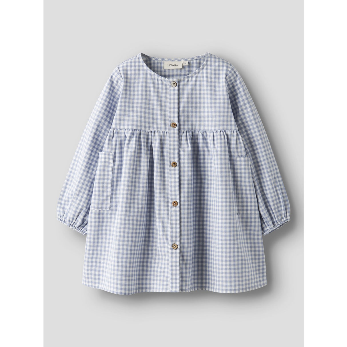 Lil'Atelier Zen Blue Nmftallula Ls Loose Kjole Lil