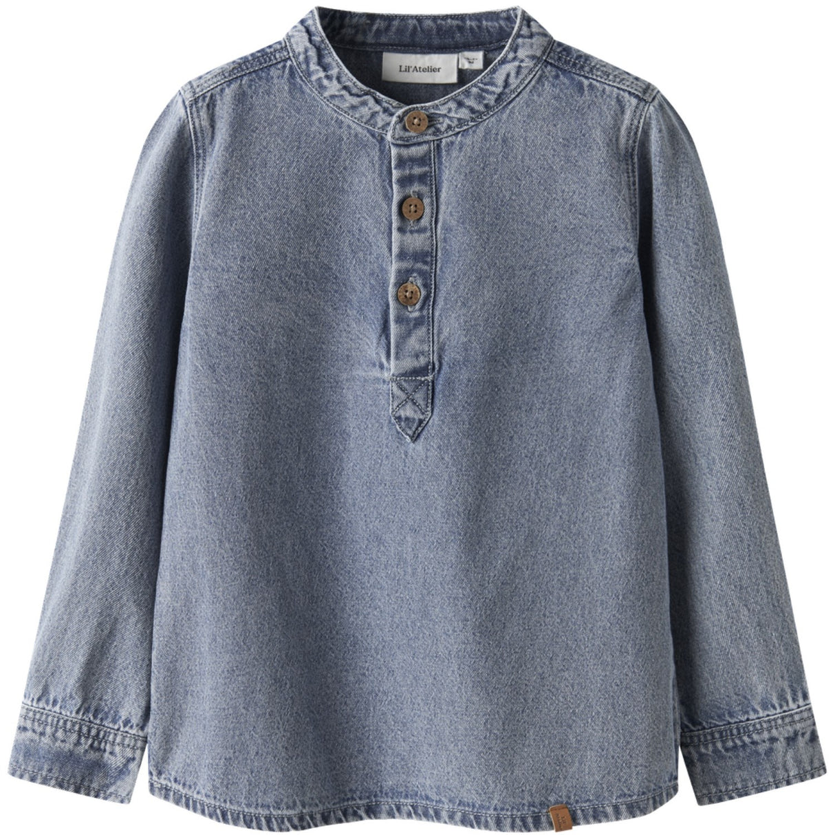 Lil'Atelier Medium Blue Denim Nmmtaya Ls Loose Dnm Skjorte 1166-Fd Lil