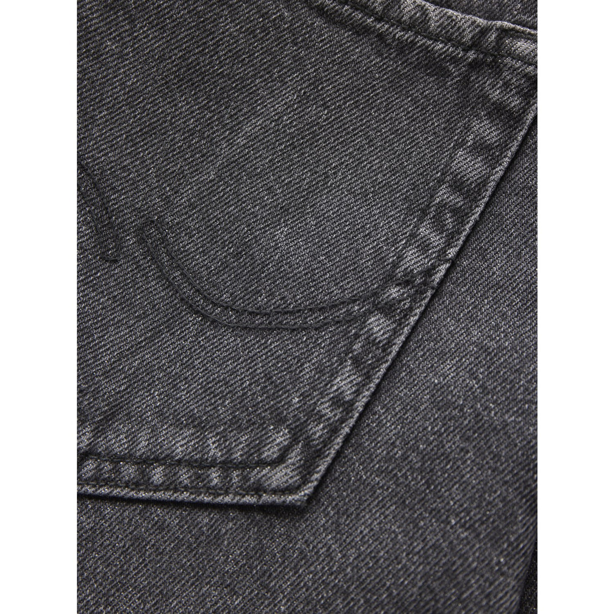 Jack & Jones Junior Black Denim Jjialex Jjoriginal Shorts Sq 175 Sn Jnr