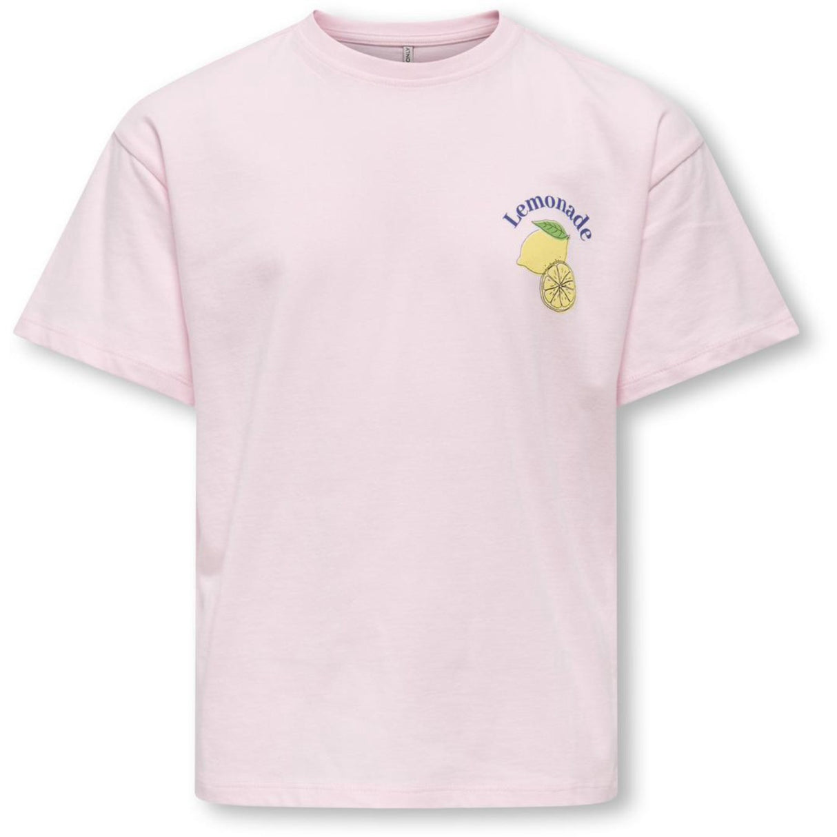 kids ONLY Barely Pink Lemonade Kogcana Life Ss Rlx Printed Top Jrs